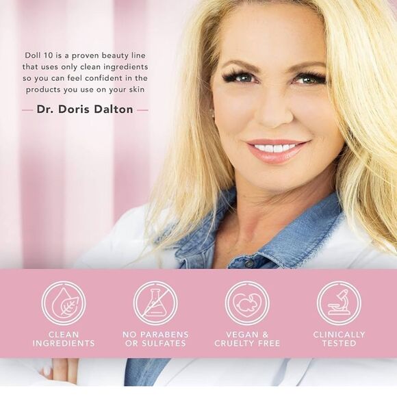 NIB New Doll 10 HydraGel Foundation Deep 1oz/30ml Skincare Makeup Face - Picture 8 of 10